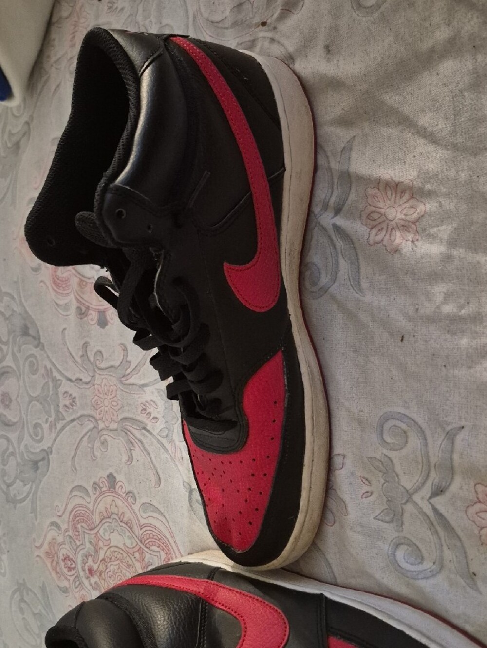 Nikw Black and Red NightCourt High-Top Sneakers - Picture 7 of 9